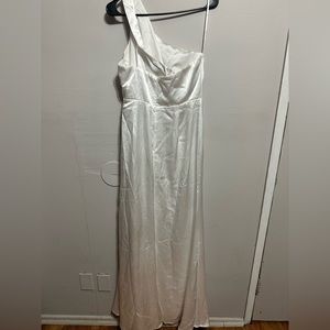 Brand new Lulus white one shoulder dress